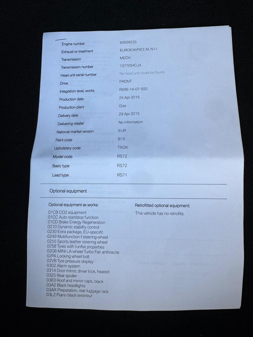 MINI PACEMAN 2.0 Cooper SD Euro 5 (s/s) 3dr 2016