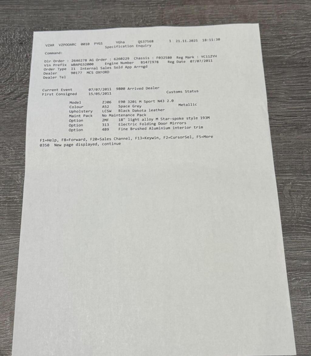 BMW 3 SERIES 2.0 320i M Sport Euro 5 (s/s) 4dr 2011