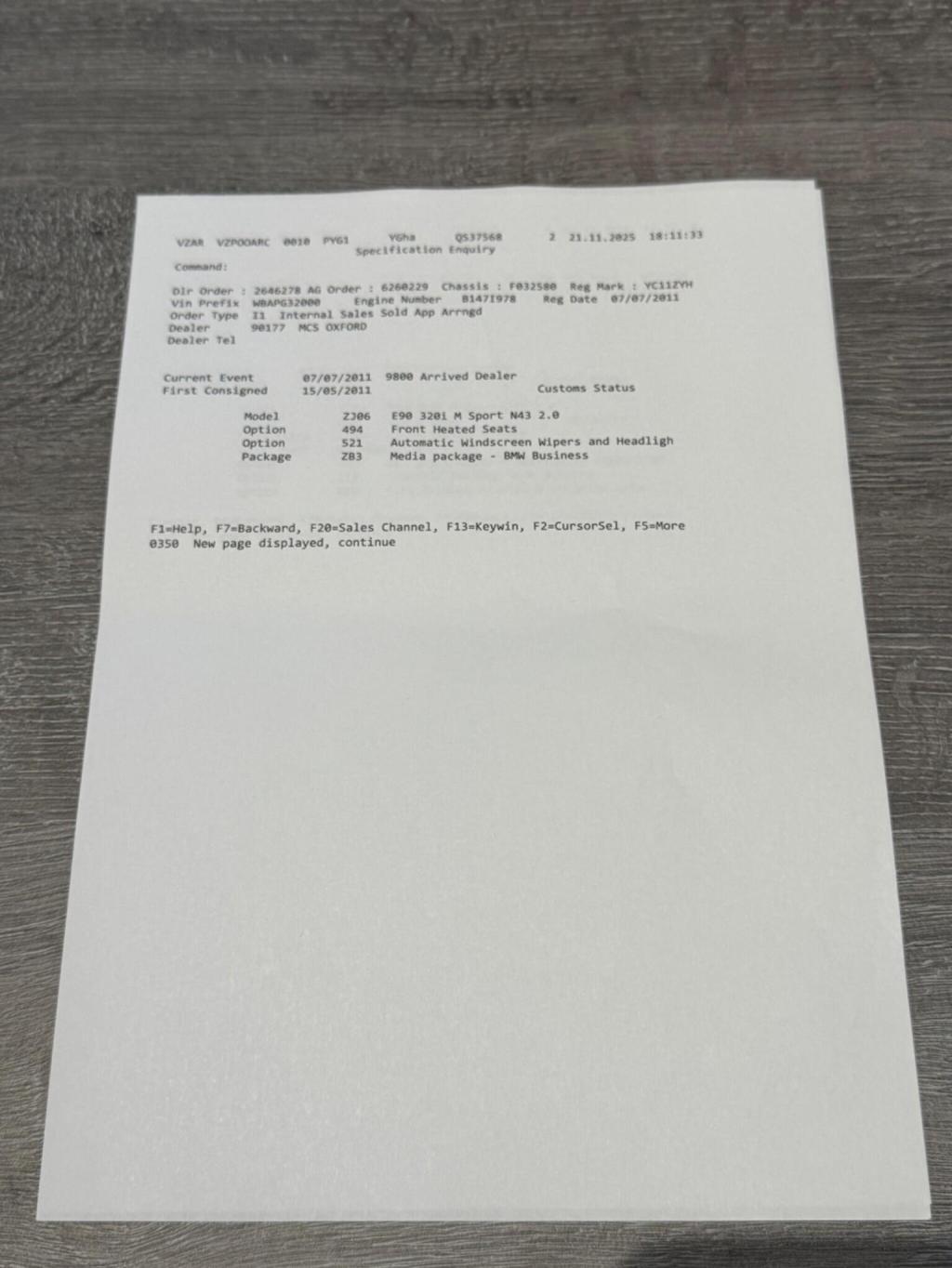 BMW 3 SERIES 2.0 320i M Sport Euro 5 (s/s) 4dr 2011