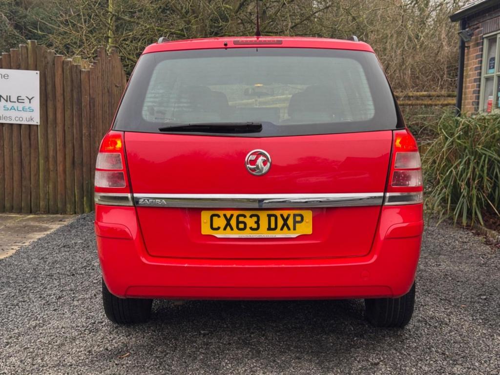 VAUXHALL ZAFIRA 1.6 16V Exclusiv Euro 5 5dr 2013
