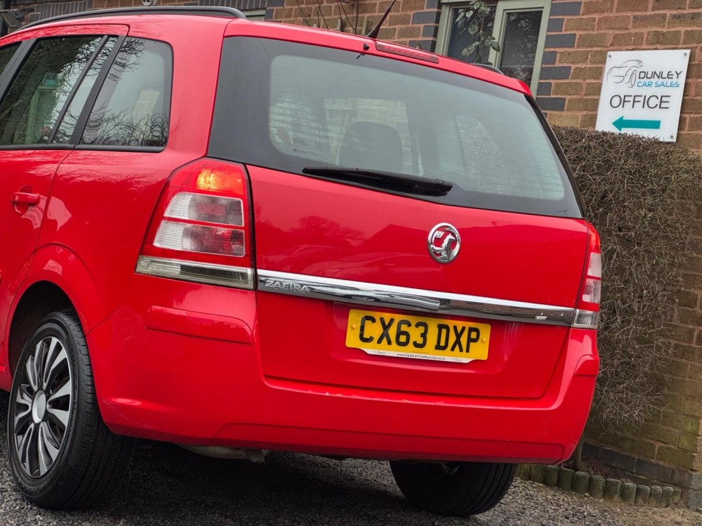 VAUXHALL ZAFIRA 1.6 16V Exclusiv Euro 5 5dr 2013