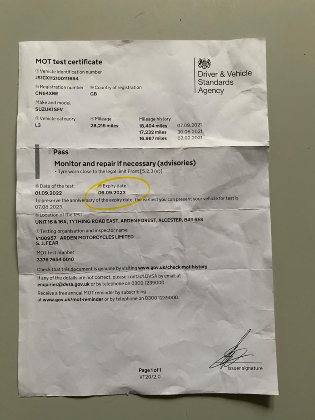 SUZUKI Gladius 650 650 SVF 2014