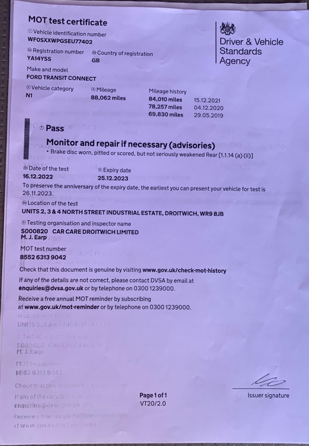 FORD TRANSIT CONNECT Econetic 2014