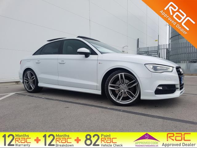 AUDI A3 2.0 TDI S LINE Saloon 184 BHP PAN ROOF, 19 Wheels, SAT NAV (2015)