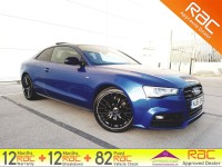 AUDI A5 TDi V6 245 Quattro S tronic Auto S Line Black Edition Plus+ PAN ROOF (2015)