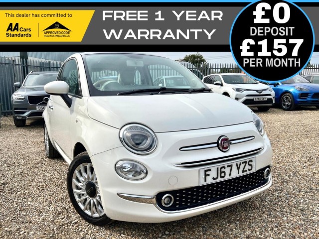 FIAT 500 1.2 Lounge Hatchback Euro 6 (2017/67)