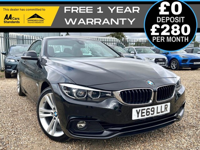 BMW 4 SERIES 2.0 420i GPF Sport Convertible 2dr Petrol Auto Euro 6 (2019/69)