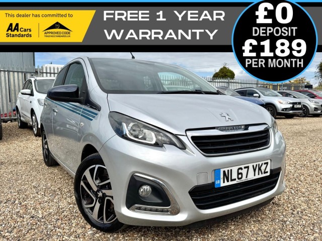 PEUGEOT 108 1.2 PureTech Allure Premium Hatchback 5dr Petrol Manual Euro 6 (2017/67)