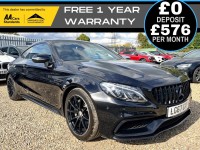 MERCEDES-BENZ C CLASS 4.0 C63 V8 BiTurbo AMG (Premium) Coupe 2dr Petrol SpdS MCT Euro 6 (s/s) (476 ps) (2017/67)