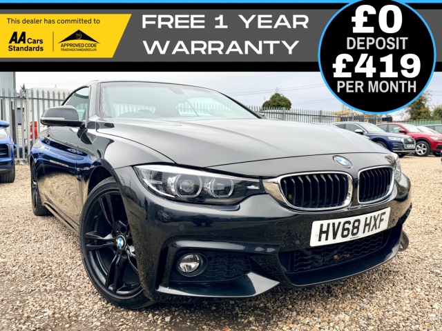 BMW 4 SERIES 2.0 420i M Sport Convertible Auto (2018/68)