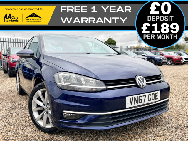 VOLKSWAGEN GOLF 1.6 TDI GT Hatchback 5dr Diesel DSG Euro 6 (2017/67)