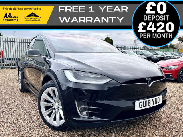 TESLA MODEL X 100D (Dual Motor) SUV 5dr Electric Auto 4WDE (417 bhp) - MCU2 - CCS (2018/18)